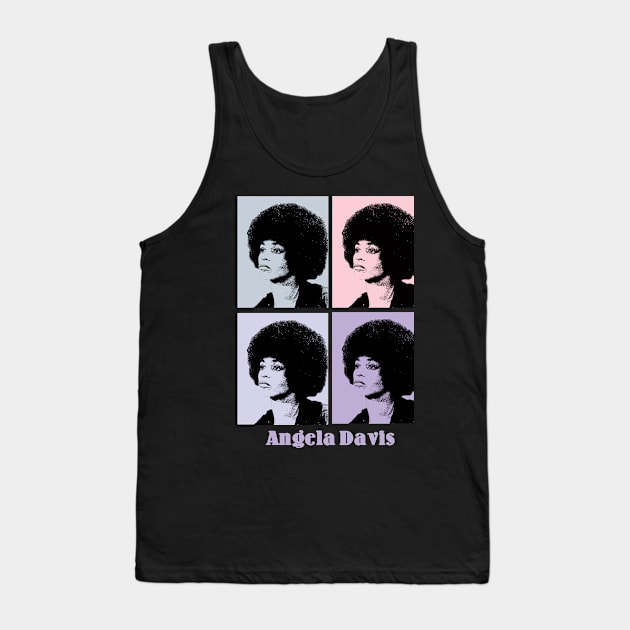 Angela Davis 80s Pop Art Tank Top by KERIKIL